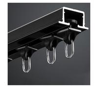 Kit de rail de rideau invisible avec poulies silencieuses pour un fonctionnement fluide