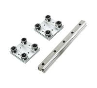Kit de rail guidage linéaire à deux axes, avec LGD12E LGB12E | Kit de guidage linéaire robuste for systèmes CNC et d'automatisation(LGD12E with 2 block,450mm)