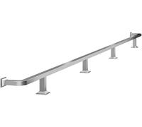 Kit de Rail Pied Barre for Maison Commerciale, Acier Inoxydable 304 | Kit de rail de pied de barre for maison commerciale, finition carrée en acier inoxydable 304 satiné(Silver,3.8M/12.47FT)