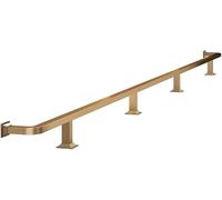 Kit de Rail Pied Barre for Maison Commerciale, Acier Inoxydable 304 | Kit de rail de pied de barre for maison commerciale, finition carrée en acier inoxydable 304 satiné(Gold,3.9M/12.80FT)