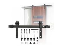 Kit De Rails Coulissants En Acier Au Carbone,accessoires De Quincaillerie For Porte Grange,rail Coulissant For Porte Push-pull,for Placard,salle Bain,garage(63" Track (Single Door))