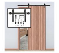 Kit De Rails Coulissants En Acier Au Carbone,accessoires Quincaillerie For Porte Grange,rail Coulissant For Porte Push-pull,for Salle Bain,placard,garage(72" Track (Single Door))