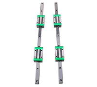 Kit de rails de guidage linéaires 2 pièces HGR20-2200 mm, rails coulissants linéaires avec bloc de roulement HGH20CA, rail de guidage linéaire, pièces CNC haute précision à faible bruit pour machine