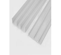 Kit de rails de porte coulissante - Roulement à billes pour 3 portes, quincaillerie en aluminium pour porte coulissante en verre