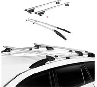 Kit de rails de toit OMAC + barres de toit pour VW Touareg 7L 2002-2010 Alu Gris