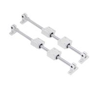 Kit de rails et de glissières à roulement linéaire, kit de roulements à rail linéaire avec tiges de guidage en acier au carbone GCr15, bloc SBR de qualité industrielle pour machine (10-350)