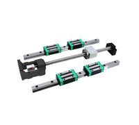 Kit de rails linéaires pour tours, blocs coulissan Blocs coulissants de chariot HGH20CA + support moteur HM12-57 + 2 guides linéaires HGR20 + vis à billes SFU1605 4 pièces(800mm)