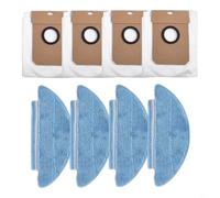 Kit de ramassage de poussière efficace avec serpillères et sacs à poussière pour Lubluelu SL60D SL61 SD80 Select 8 ou 16 pièces (A)