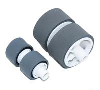 Kit de ramassage et rouleau de séparation pour scanner compatible avec Canon DR-C125 DR-C225 DR-C255 DR-C225II, roue d'alimentation en papier PVC pour une meilleure fiabilité d'alimentation (A)