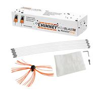 Kit de ramonage 8m Nylon Flexible Hérisson de Ramonage Synthétique Nettoyage Poêle Entrainement Perceuse Électrique