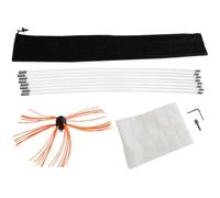 Kit de ramonage 8m Nylon Flexible Hérisson de Ramonage Synthétique Nettoyage Poêle Entrainement Perceuse Électrique