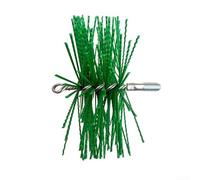 Kit de ramonage avec brosse à poils en nylon, tige de nettoyage extensible pour enlever la suie, pour filetage M12 - Outil de nettoyage pour l'entretien de la maison (2 têtes de brosse)