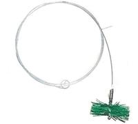 Kit de Ramonage Cheminée - Hérisson Synthétique 27,5 cm avec Canne Flexible 8 m - Brosse pour Conduit INOX et Céramique