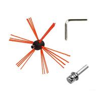 Kit de ramonage électrique pour un entretien facile, avec une tête de brosse flexible pour perceuse, kit de ramonage électrique pour un entretien facile