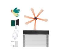 Kit de Ramonage Poêle Pellet 12 m Brosse Rotative 12 Tiges Flexibles Nylon