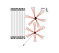 Kit de Ramonage pour Poêle à Pellet Canne de Ramonage En Nylon 10 Tiges