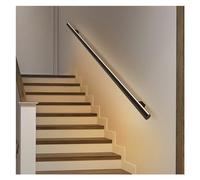 Kit de rampe d'escalier à DEL double face - Luminescence haut et bas pour intérieur - Éclairage blanc chaud - Design rustique noir industriel - Parfait pour la sécurité et le style