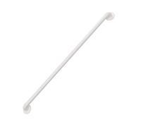 Kit de rampe d'escalier en fer forgé de 1 m - Support coulissant sécurisé avec support mural et vis - Barre d'appui pour escaliers et baignoires Blanc
