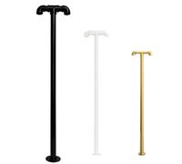 Kit De Rampe D'escalier Intérieur, Main Courante De Porche, Rampes De Transition Poteau Garde Corps Pour Terrasse, Poignée De Sécurité En T Pour Garage, Porche, Jardin, Noir, Blanc, Doré(Blanc,45cm)