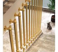 Kit De Rampe D'escalier Métallique, Rampes De Sécurité Industrielles Pour Escaliers Pour Couloirs Et Passages D'écoles Maternelles Poignées Antidérapantes(1.2m/3.2ft)