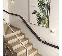 Kit de rampe d'escalier moderne noir - Ensemble complet pour une utilisation en intérieur et en extérieur de 1 à 6 pieds de sécurité il pour escaliers 270 cm de longueur réglable de 1 m à 3 m