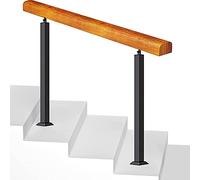 Kit de rampe d'escalier pour marches intérieur/extérieur, poteau de support réglable pour 15 marches (hauteur 90 cm x 130 cm) durable pour porche