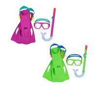 Kit De Randonnée Aquatique - Bestway - Set Snorkel Junior - Taille 37-41 - Couleur Multicouleur - Protection Uv Multicolore