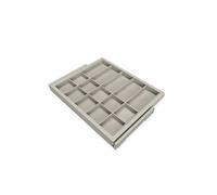 Kit de rangement avec cadre de coulissage soft-close pour armoire, réglable, module 600mm, Gris pierre