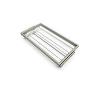 Emuca Kit de rangement de chaussures en métal et cadre avec coulisses à fermeture souple pour armoire, réglable, module 900mm, Gris pierre Peint gris pierre G