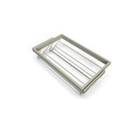 Emuca Kit de rangement de chaussures en métal et cadre avec coulisses à fermeture souple pour armoire, réglable, module 800mm, Gris pierre Peint gris pierre G