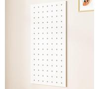 Kit de rangement en bois blanc - Panneau d'affichage mural pour garage et salle d'artisanat - Solution de rangement d'outils de 60 x 120 cm, idéal pour l'organisation d'ateliers