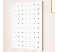 Kit de rangement mural en bois blanc pour garage et salle d'artisanat, 60 x 80 cm, parfait pour les solutions de rangement d'atelier
