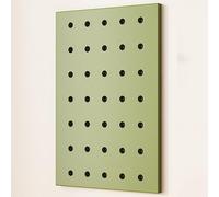 Kit de rangement mural en bois perforé pour garage et salle d'artisanat, rouge, 40 x 60 cm, tableau d'affichage polyvalent pour outils et travaux manuels