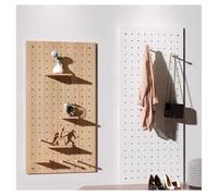 Kit de rangement mural en bois pour murs, porte d'entrée, porche, peut placer de petits objets, accessoires, étagère de rangement sans perforation