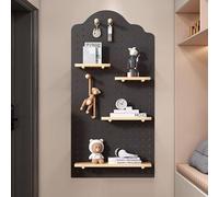 Kit de rangement mural pour panneau perforé - Étagère décorative et support de présentation à faire soi-même pour un meilleur rangement et organisation à la maison, au bureau et dans la salle