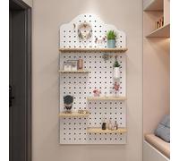 Kit de rangement mural pour panneau perforé - Étagère décorative et support de présentation à faire soi-même pour un meilleur rangement et organisation à la maison, au bureau et dans la salle
