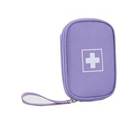 Kit De Rangement Portable For Médicaments De Voyage,Trousse De Premiers Soins Médicaux,Pilulier Vide De Grande Capacité For Soins De Santé,Maison Et Voyage(Purple,3.9x1x5.9in)