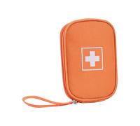 Kit De Rangement Portable For Médicaments De Voyage,Trousse De Premiers Soins Médicaux,Pilulier Vide De Grande Capacité For Soins De Santé,Maison Et Voyage(Orange,3.9x1x5.9in)