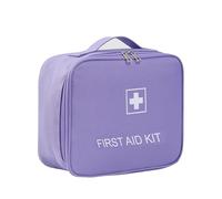 Kit De Rangement Portable For Médicaments De Voyage,Trousse De Premiers Soins Médicaux,Pilulier Vide De Grande Capacité For Soins De Santé,Maison Et Voyage(Purple,9.4x3.9x7.9in)