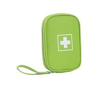 Kit De Rangement Portable For Médicaments De Voyage,Trousse De Premiers Soins Médicaux,Pilulier Vide De Grande Capacité For Soins De Santé,Maison Et Voyage(Green,3.9x1x5.9in)