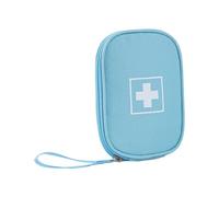 Kit De Rangement Portable For Médicaments De Voyage,Trousse De Premiers Soins Médicaux,Pilulier Vide De Grande Capacité For Soins De Santé,Maison Et Voyage(Blue,3.9x1x5.9in)
