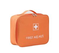 Kit De Rangement Portable For Médicaments De Voyage,Trousse De Premiers Soins Médicaux,Pilulier Vide De Grande Capacité For Soins De Santé,Maison Et Voyage(Orange,9.4x3.9x7.9in)