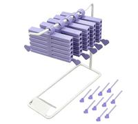 Kit de rangement pour feuilles de d'ongles - 16 pièces - Organiseur portable imprimé 3D avec base pour papier d'ongles - Parfait pour manucure, salon, maison, voyage, mariage, spa