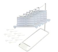 Kit de rangement pour ongles 16 pièces - Portable - Imprimé 3D - Avec base - Rangement pour films à ongles - Pour manucure, maison, voyage, mariage, spa, toilettage, fête, vie quotidienne