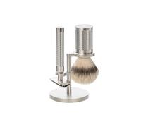 Kit de rasage de sécurité en inox brosse Mühle Rocca (x3) Argenté TU