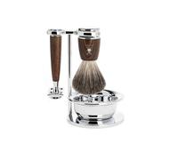 Kit de rasage de sécurité frêne Mühle Rytmo Mach3 Pur (x4) Marron TU