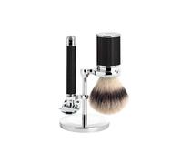 Mühle Set de rasage traditionnel 3 pièces Silvertip Fibre Noir