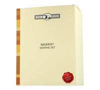 Kit de rasage Golddachs en bois de rose avec poils de blaireau et rasoir à do...