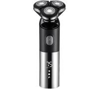 Kit de rasoir électrique pour homme, multifonction 3D flottant rechargeable, 19 cm, humide et sec, avec tondeuse à cheveux, tondeuse nez et brosse de nettoyage du visage, étanche IPX7