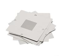 Kit de reballage avec gabarit de fixation en métal de 90 mm et 10 pochoirs adaptés pour la réparation professionnelle de circuits imprimés (10 pochoirs uniquement)